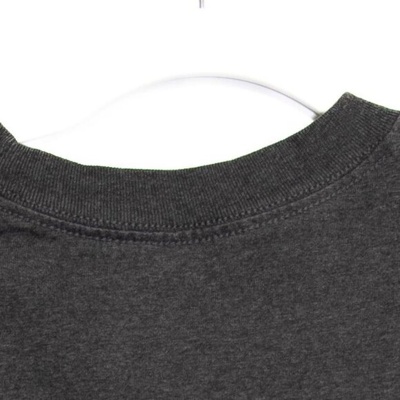 Charcoal Gray Crewneck Short Sleeve T-Shirt S Unisex Cotton Blend M - Picture 7 of 10